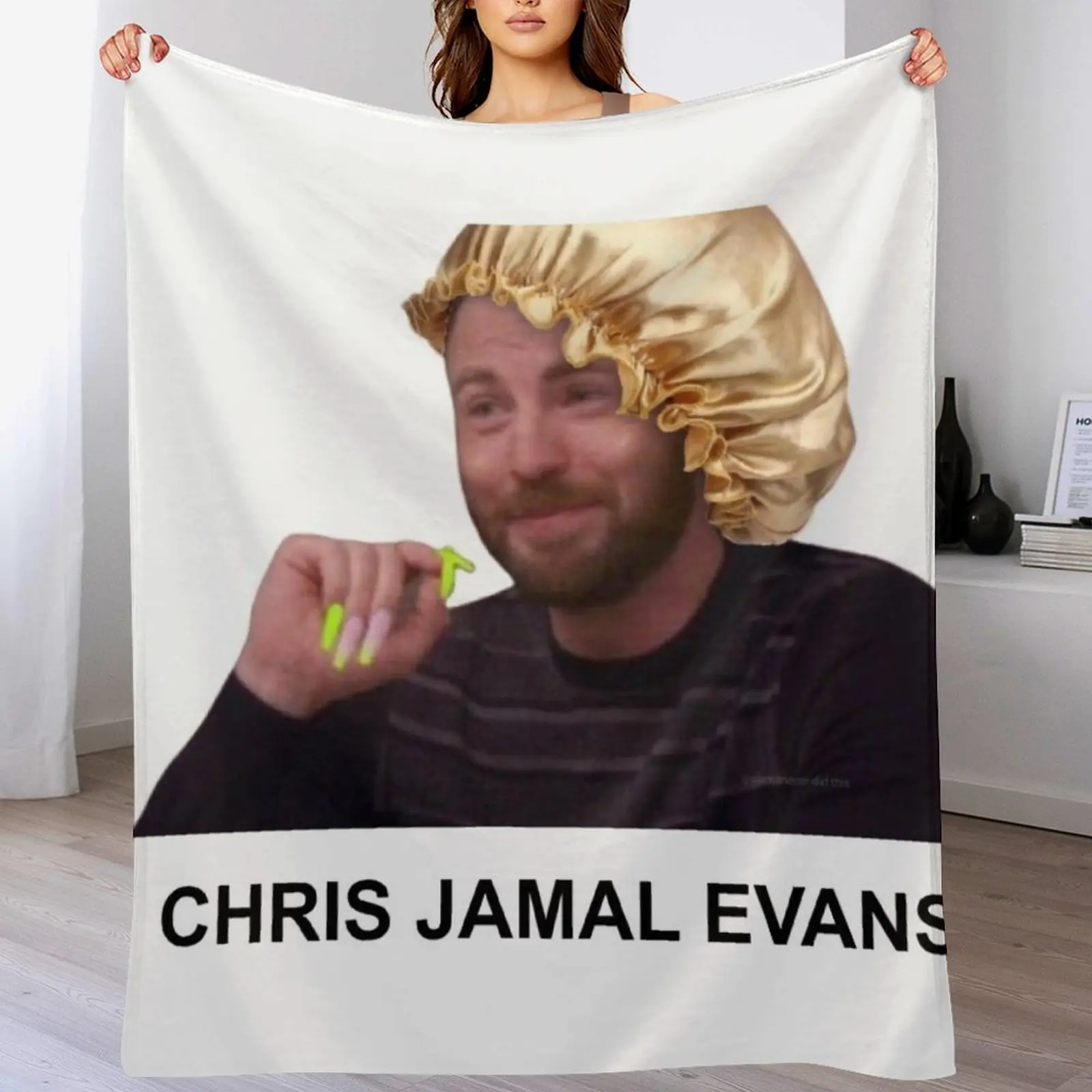 

Chris Jamal Evans Meme Throw Blanket Lightweight Warm Blanket for Indoor Outdoor Use