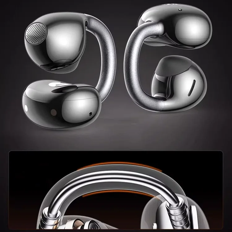 Clip-On-Ohrhörer, Bluetooth 6.0 Open-Ear-Ohrhörer, Leichte Komfort-Kopfhörer mit offener Bauweise, 40 Stunden Spielzeit, Klare Anrufe, Sicherer Sitz – Detail 4