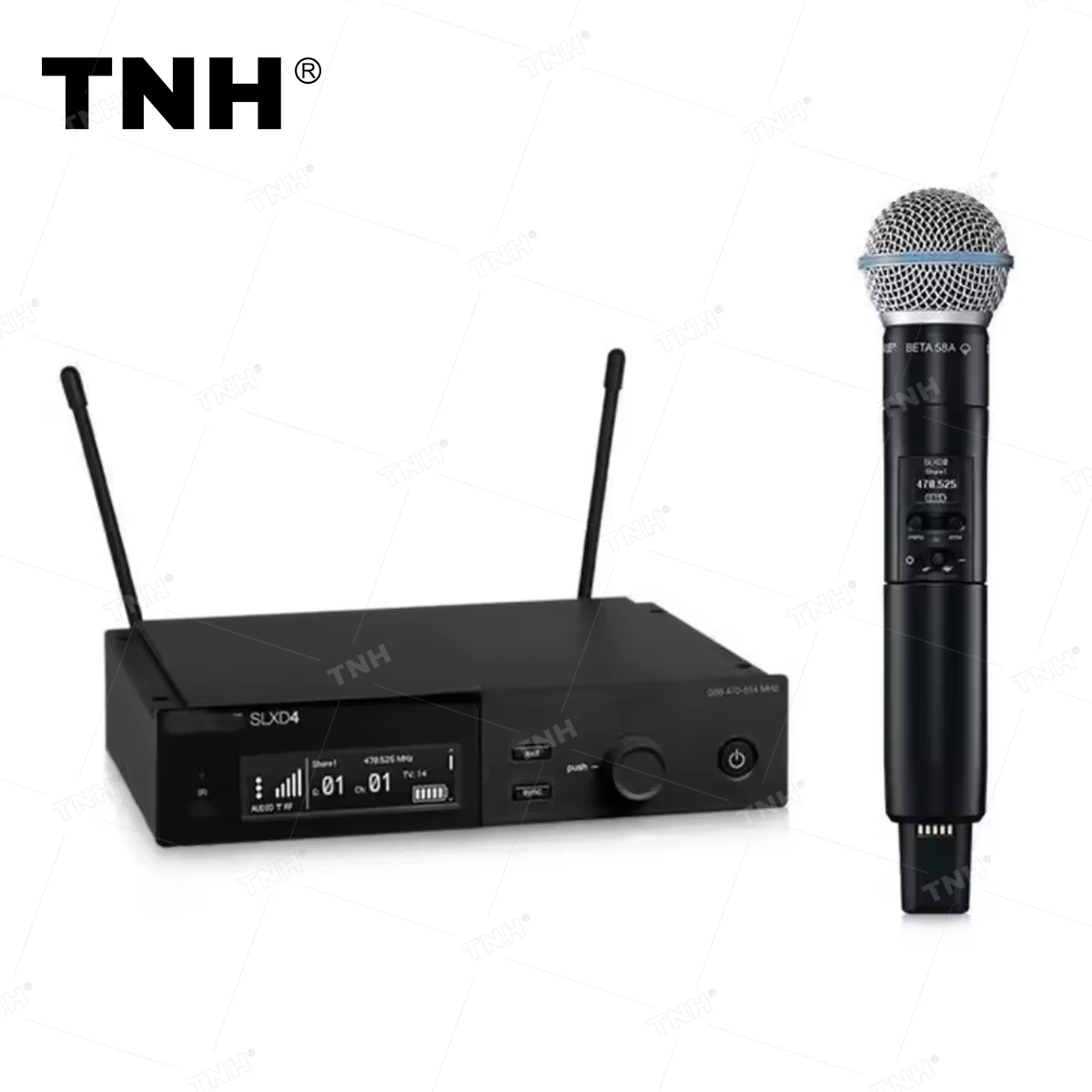 

Professional Dual Channel Microphone Wireless Handheld Karaoke Microphone for Family Karaoke Stage Performance