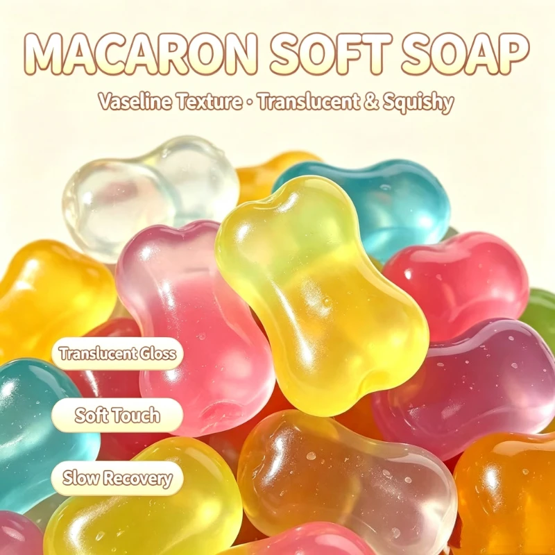 Soap Making Dye - 알록달록한 스퀴시 마카롱 바세린 비누 스퀴즈