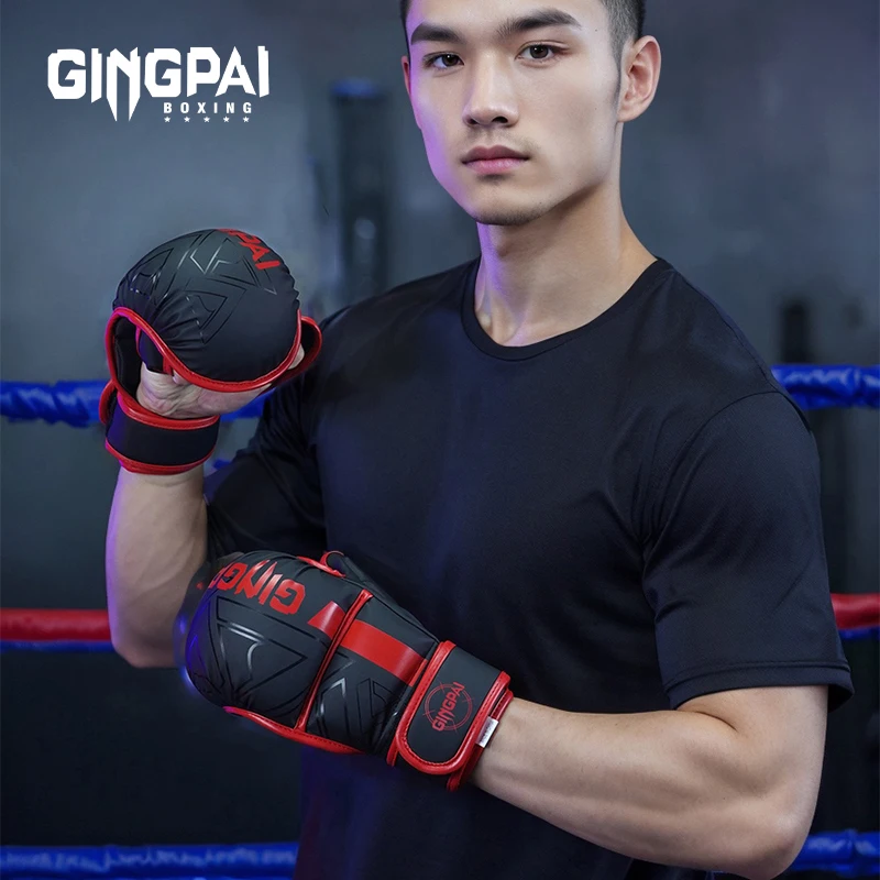 

Professional MMA Half-Finger Boxing Gloves Thickened Sanda Muay Thai Fighting Training Gloves Boxing Training Accessories ﻿