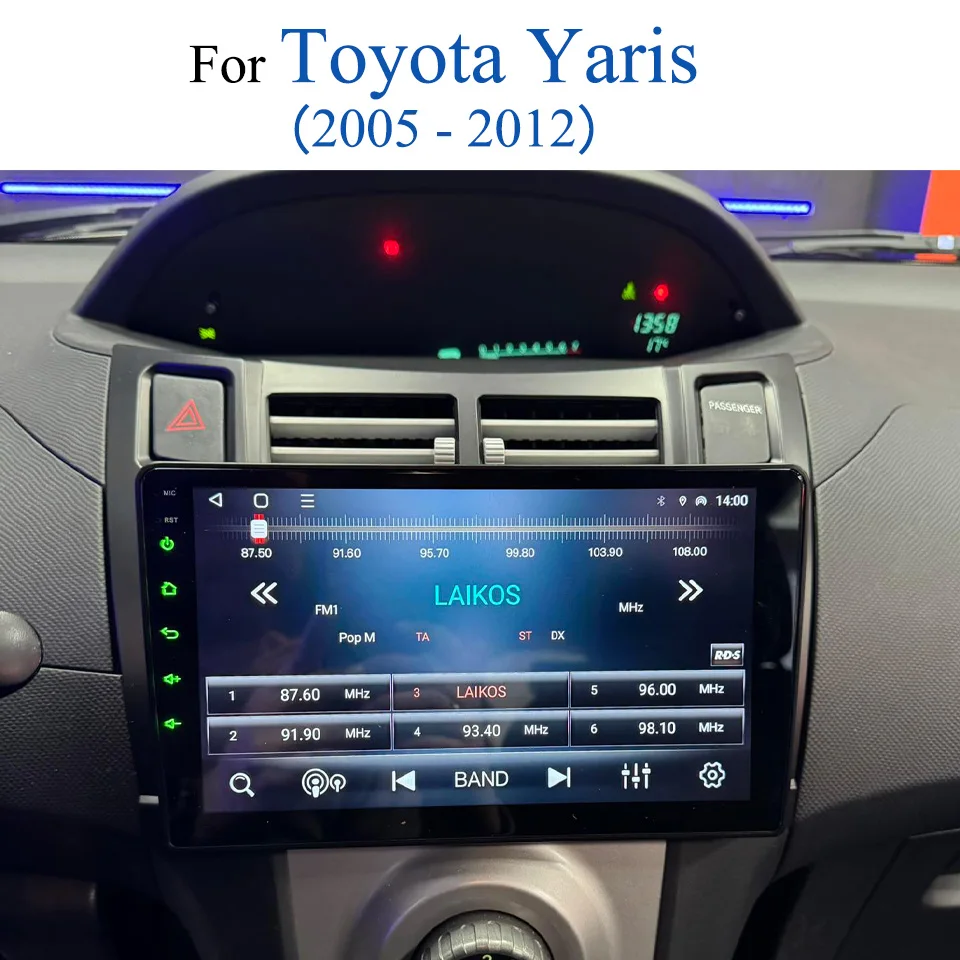 

Android 14 128G Car Radio For Toyota Yaris 2005 2006 2007 2008 2009 2010 2011 2012 GPS Navigation Multimedia Player DVD Cassette
