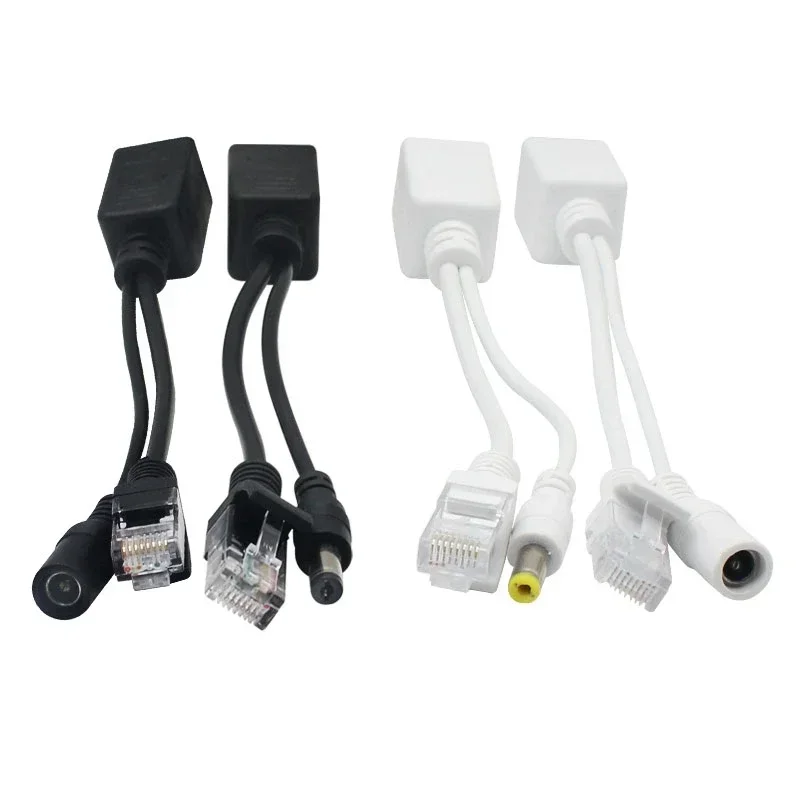 1/5/10 Passive Ethernet Power Adapter Cable POE Cable POE Splitter RJ45 Injector Power Module Suitable for IP Camela and Cameras
