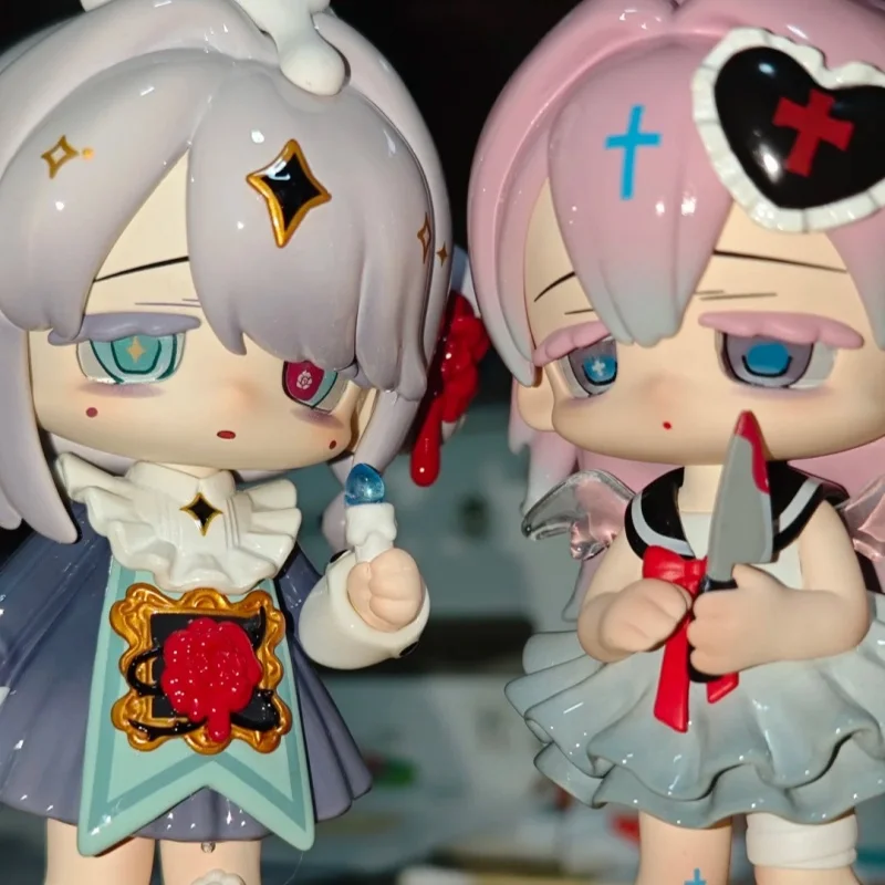 حقيقية في المخزون ميسي الحلو الحداد لوليتا سلسلة صندوق أعمى V1 V2 غير المنقولة العصرية اللعب التماثيل لطيف سطح المكتب الحلي هدية #4