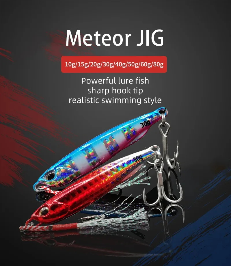 2021 Japan Metallguss Jig Löffel 10/15/20/30/40/50g Shore Casting Jigging Fisch Meer Bass Angeln Locken Künstliche Köder Tackle – Detail 1