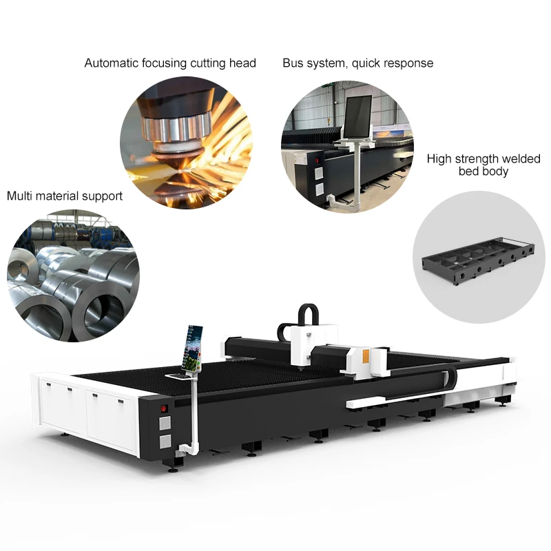 3KW Hiwin Automatic Small CNC Fiber Laser Cutting Machine Compact Design Fast Cutting for Industrial Metals