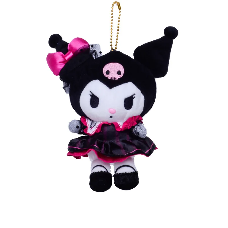 Sanrio Anime Kuromi Actiefiguur/Sleutelhanger Zachte Pop Cartoon Speelgoed Hanger Schattig Ornament Jongens Meisjes Charme Verjaardagscadeau