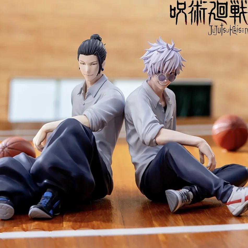 

Новая фигурка Годжо Сатору из аниме «Джуджуцу Кайсен», 14 см, модель Гето Сугуру, сидящий, с подставкой для лапши, игрушка, японская кукла, подарок для хобби