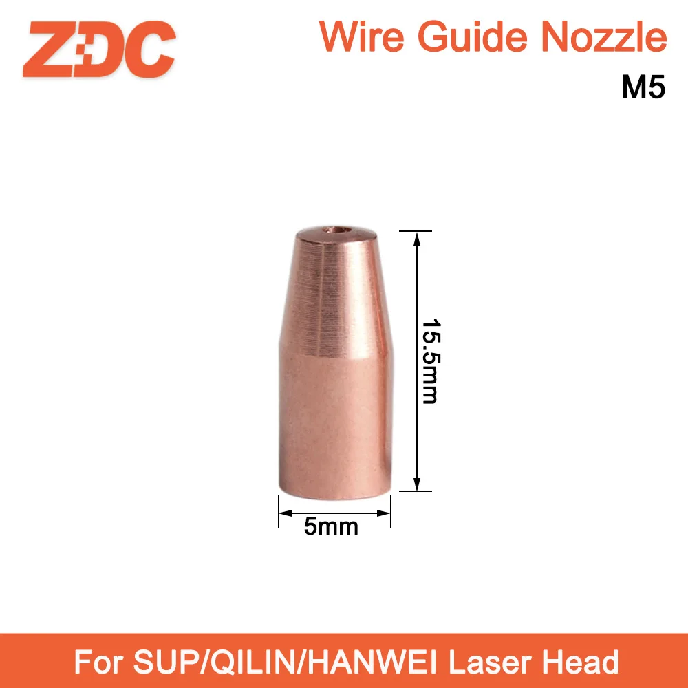 10Pcs/Lot Laser Handheld Welding Wire Guide Nozzle Laser Wire Feed Nozzle M5 TIG For QILIN Ospri SUP WSX HANWEI