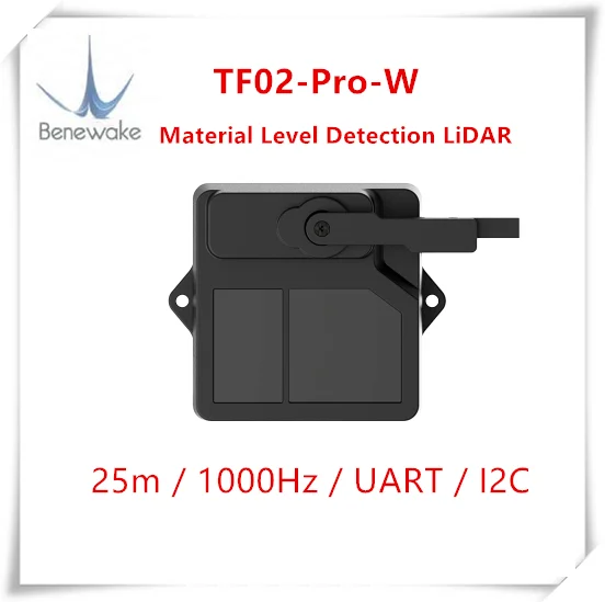 Benewake TF02-Pro-W Material Level Detection LiDAR UART I2C RS485 laser radar ranging sensor for animal feeding Detection