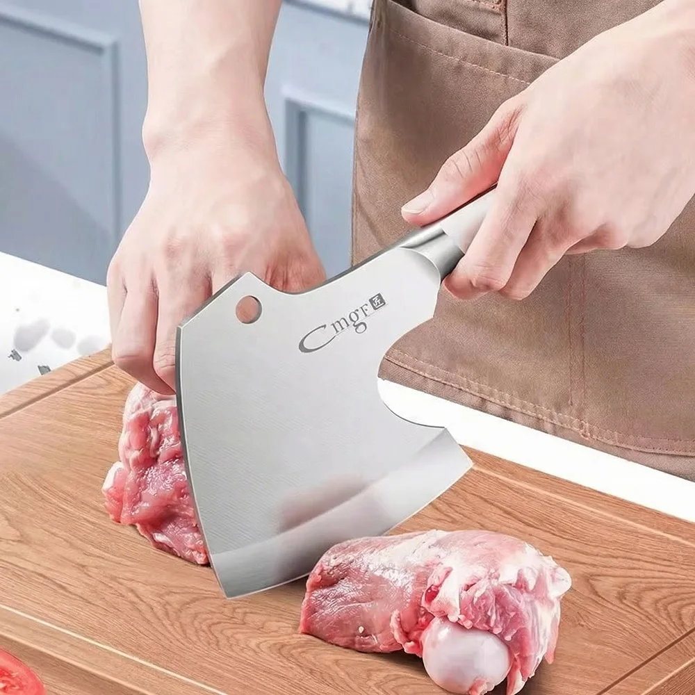 Round-Tip 2-in-1 Cleaver, Sharp for Fish Filleting, Meat Cutting & Bone Chopping C2612