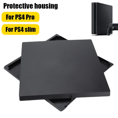 Imagen 1 del producto Carcasa protectora frontal inferior de plástico, carcasa completa Negra para PS4 1000/1100/PS41200/PS4 SLIM/PS4 Pro