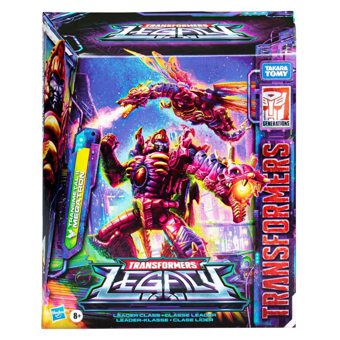 Hasbro Transformers Legacy Series: Leader Transmetal II Megatron Model Toy, Anime Gift Collect, envío gratis, en stock