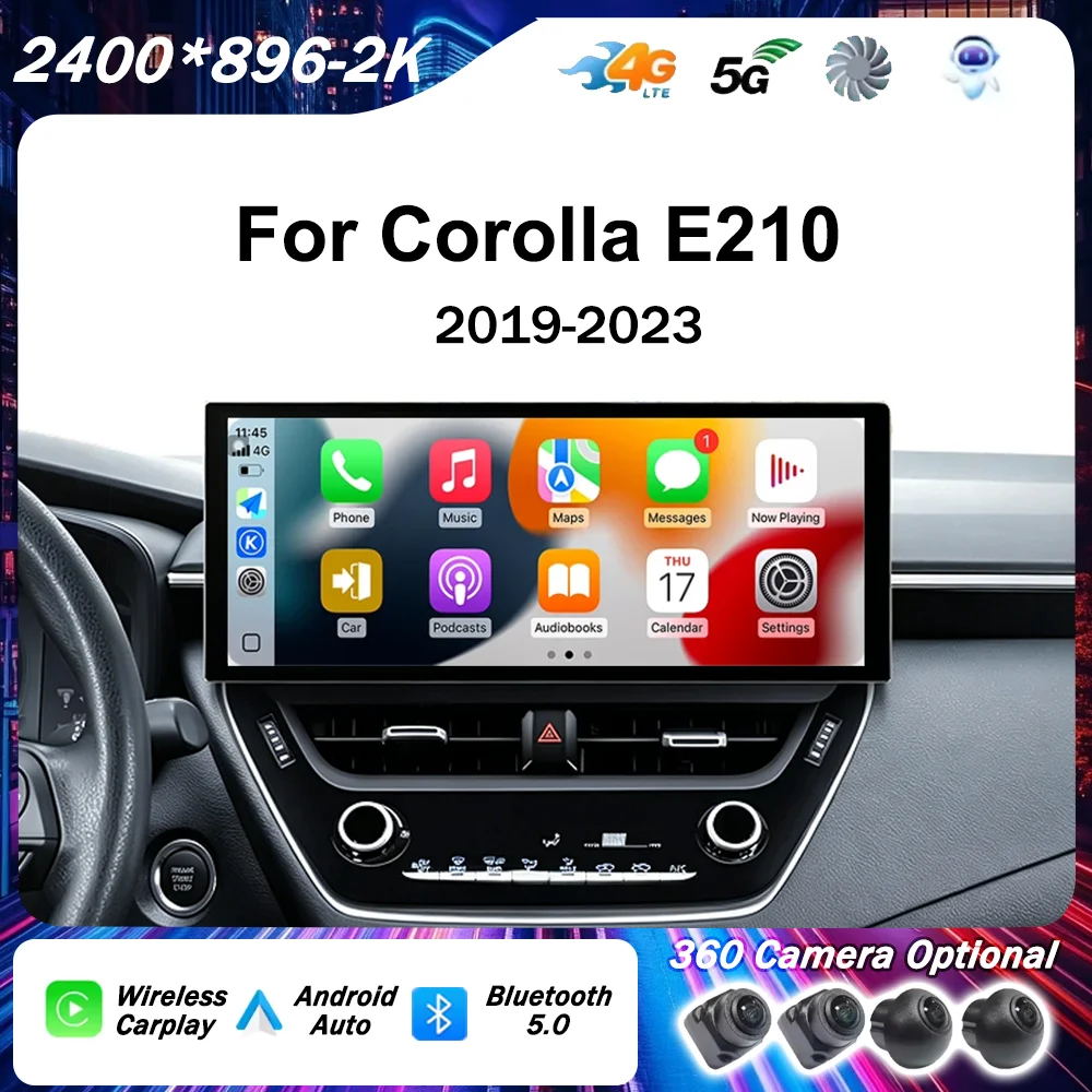 

UIS7870/UIS7865 Android13 Car Radio Multimedia For Toyota Corolla 2019-2023 E210 Video Player Navigation GPS Auto Carplay BT