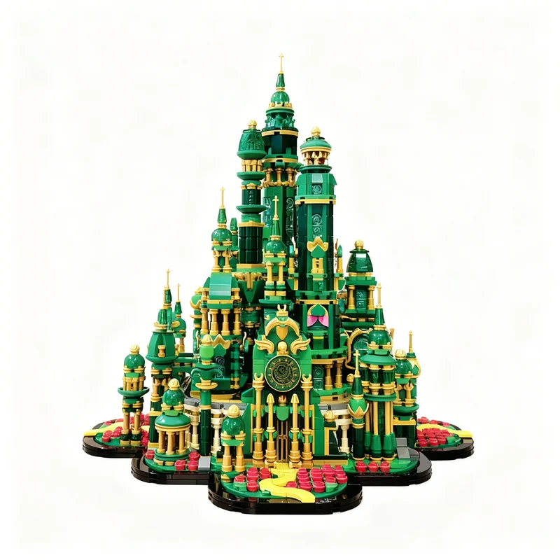

3862PCS MOC Magic Movie Emerald City Wizard S Palace Model Creative Building Block Assembly Puzzle Collectible Display Gift Set