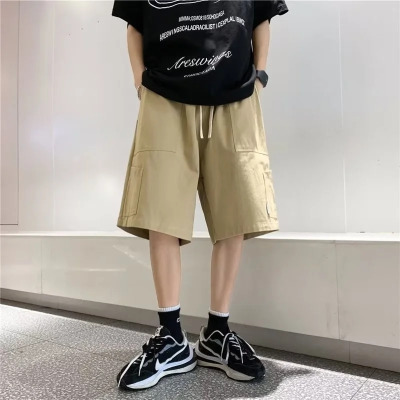 High Quality Casual Business Social Beach Soits Summer New Men\'s solid color short, Stability waist short pants