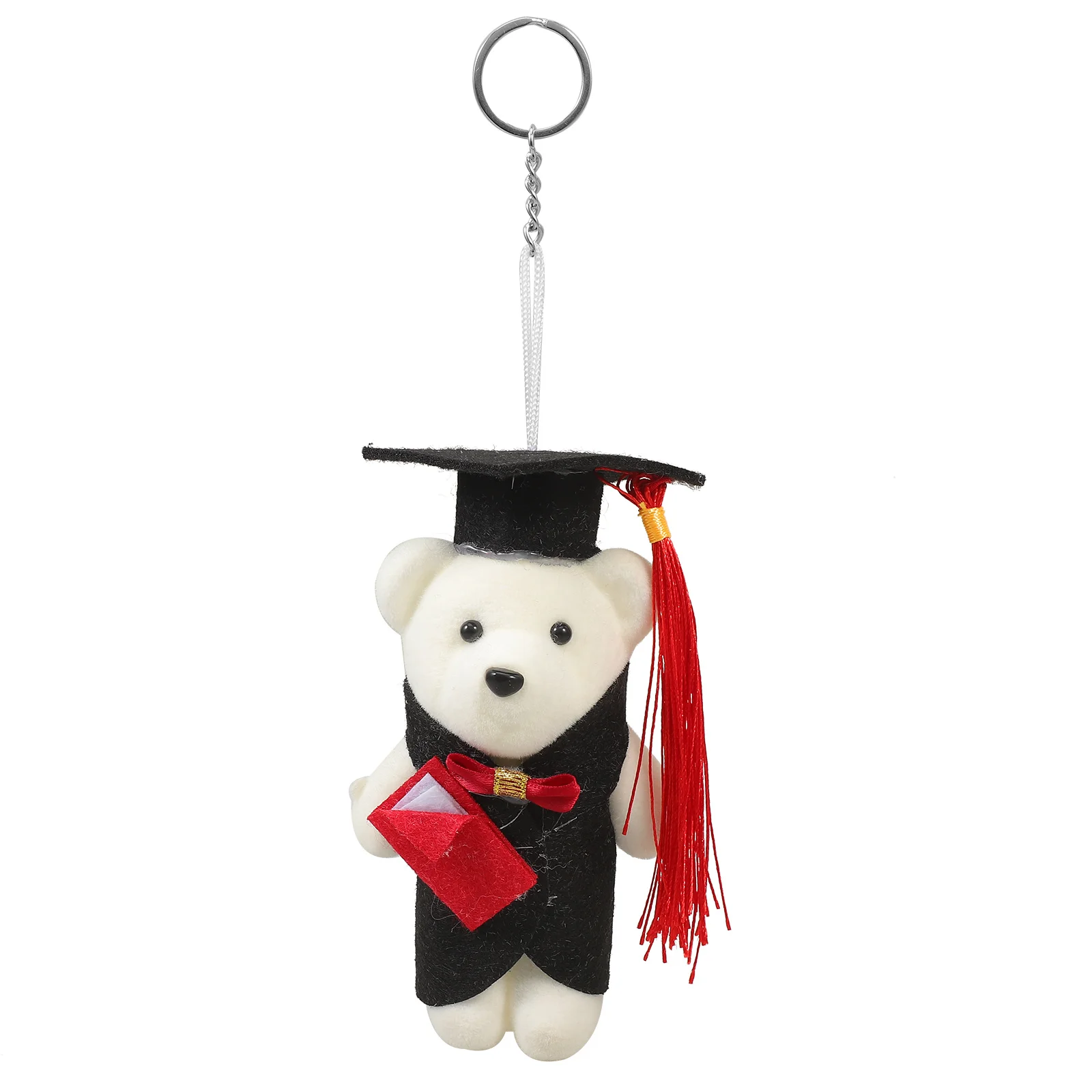 

Bear Keychain Decor Cute Graduation Bear Key Ring Pendant for Keys Luggage Backpacks Small Keychain Souvenir Gift for Any