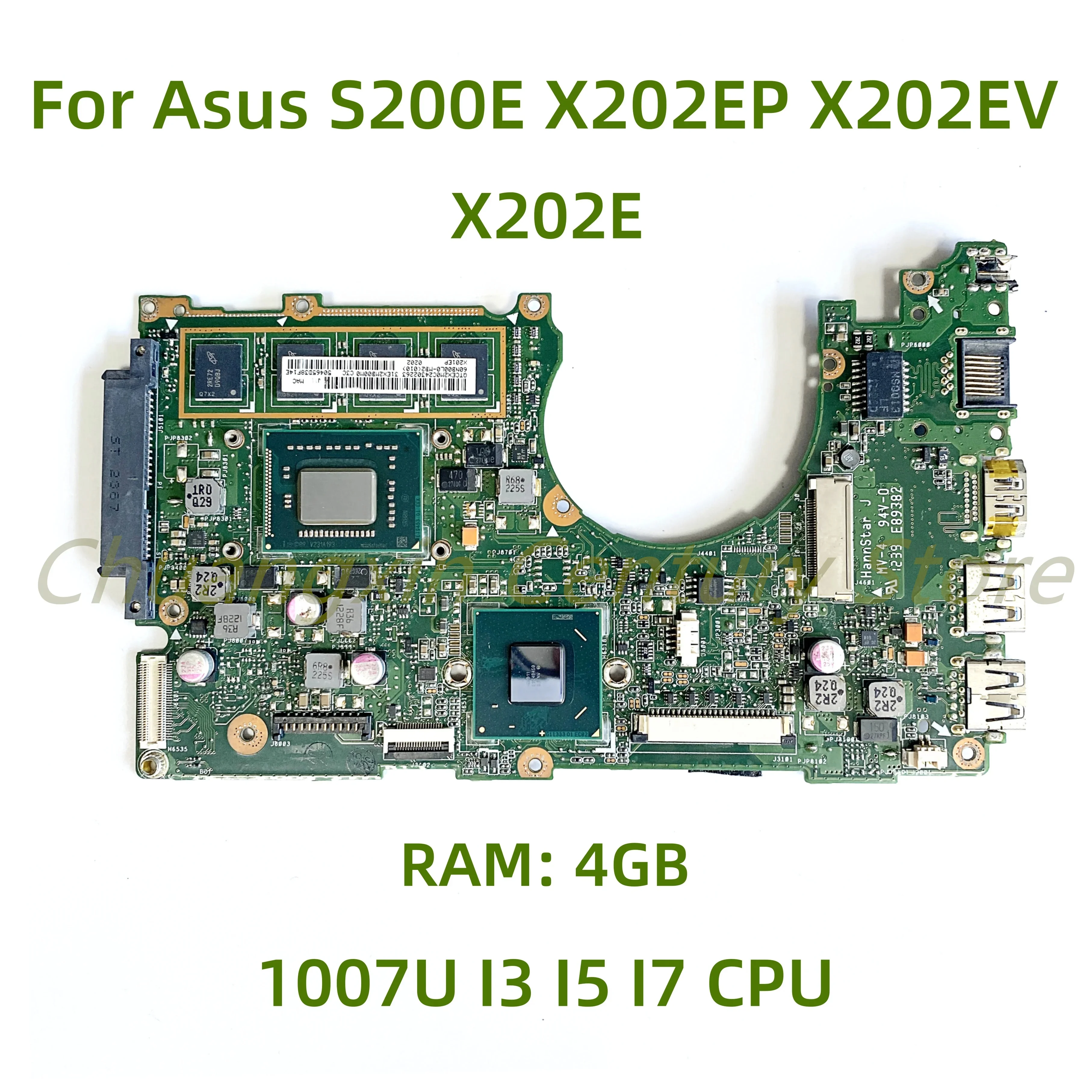 

For Asus S200E X202EP X202EV X202E X201E Laptop motherboard  Intel Celeron Processor 847 CPU 100% Tested Fully Work