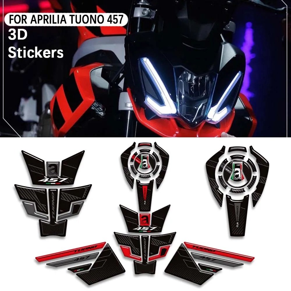

Motorcycle For Aprilia Tuono 457 Tank Pad TankPad 3D Bike Cap Grips Gas Fuel Kit Knee Stickers Decals Protection 2025-2026