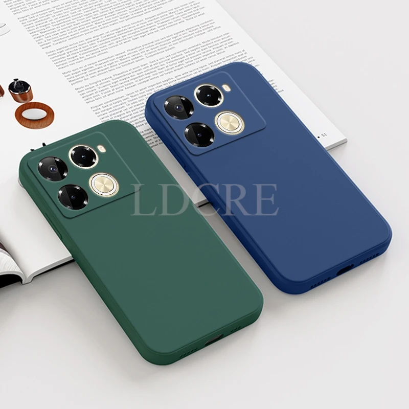 For Infinix Note 40 Pro Case Liquid Silicone Infinix Note 40 Pro Cover TPU Rubber Shockproof Protector Case Infinix Note 40 Pro