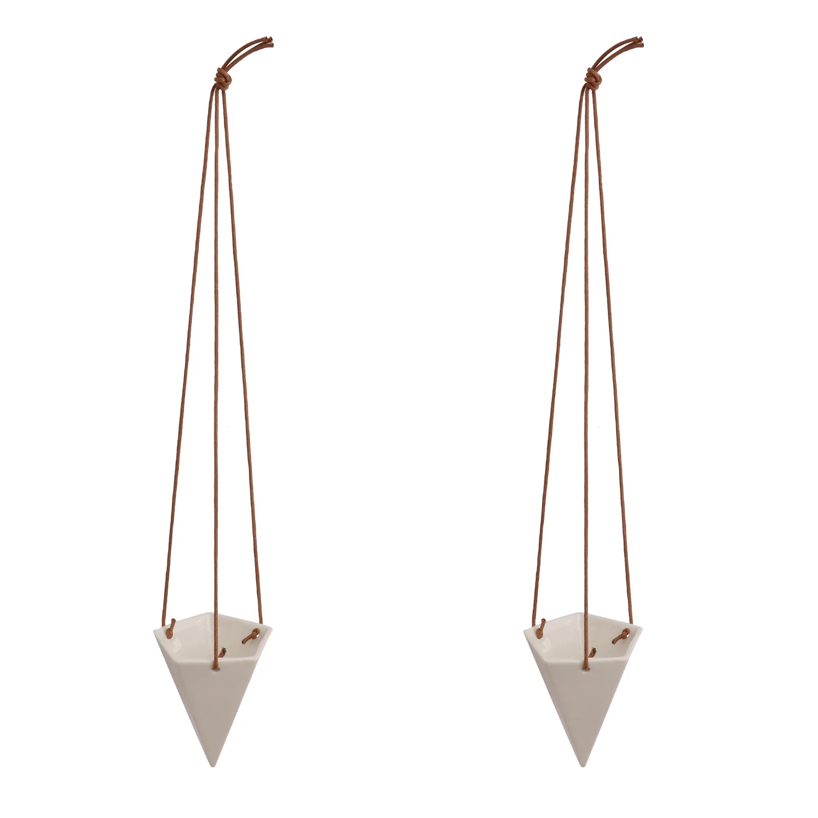 2 قطعة زهور معلقة أسلوب بسيط حاوية نباتية متينة للمنزل والمكتب وشرفة وفناء سطح المكتب تستخدم أصيص زهور من النوع المعلق