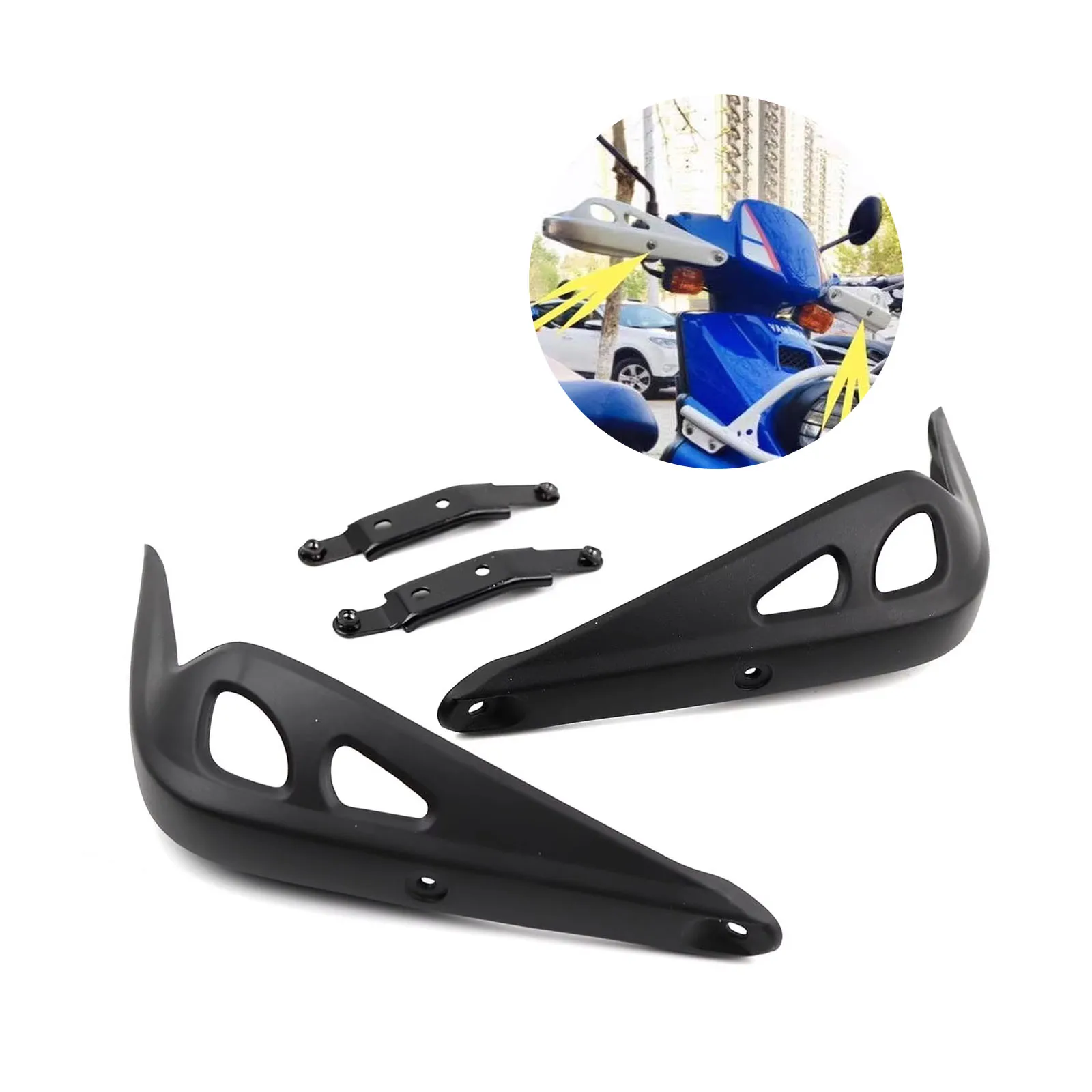 

Motorcycle Handlebar Guard Handgrip Covers in PP Material Compatibel with Yamaha Bws Zuma 50cc 2009 2010,Zuma Accessory Hand
