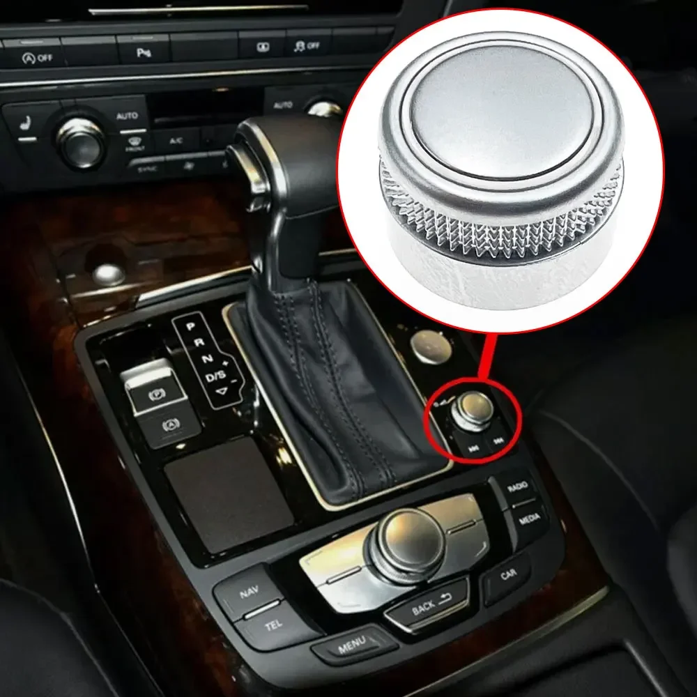Auto Multimedia Volume Draaiknop Schakelaar Instelling Navigatie Hoofdmenu Knop Cover voor Audi A6/S6 C7 A7 2011-2017 4G0919070