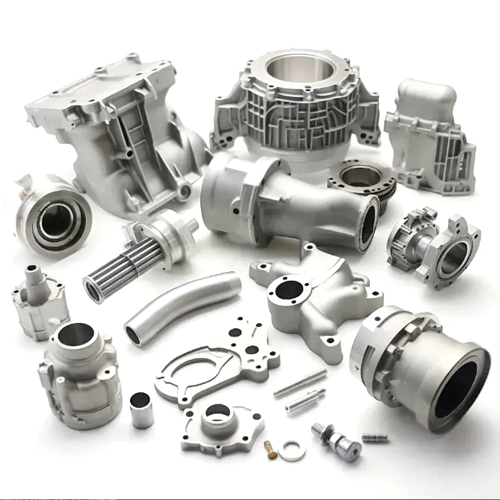 OEM Custom Aluminum Die Casting Parts Service CNC Machined Alloy Cast Housing Auto Machinery Pump Motor Gearbox Die Cast Compone