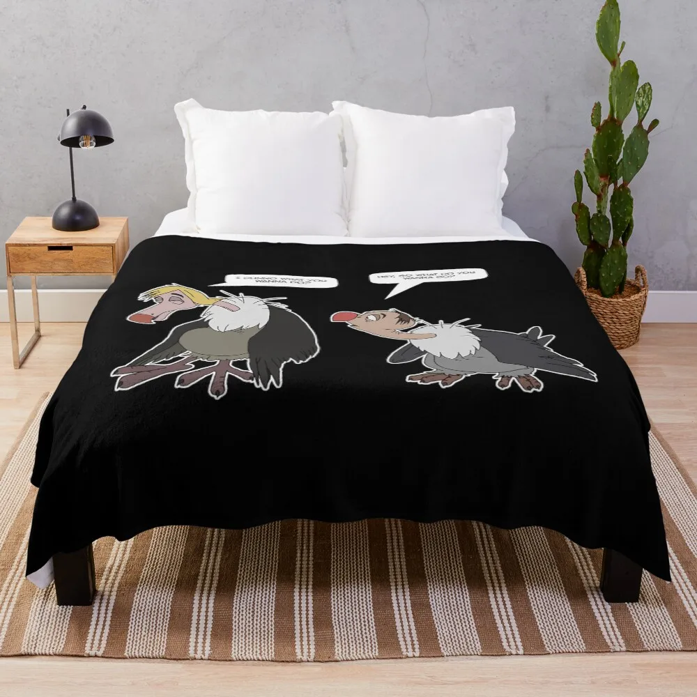 

Vultures - I dunno what do you wanna do Tri-blend t Throw Blanket Lightweight Warm Blanket for Indoor Outdoor Use