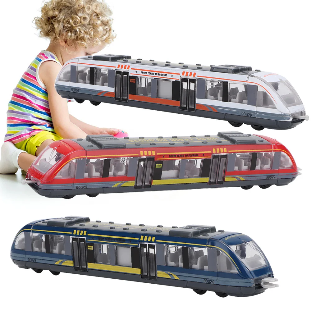 

Children Educational Toys Car Toy Train Model Educational Toys Simulation Alloy Train Model Car Toy Birthday Gift for Kids