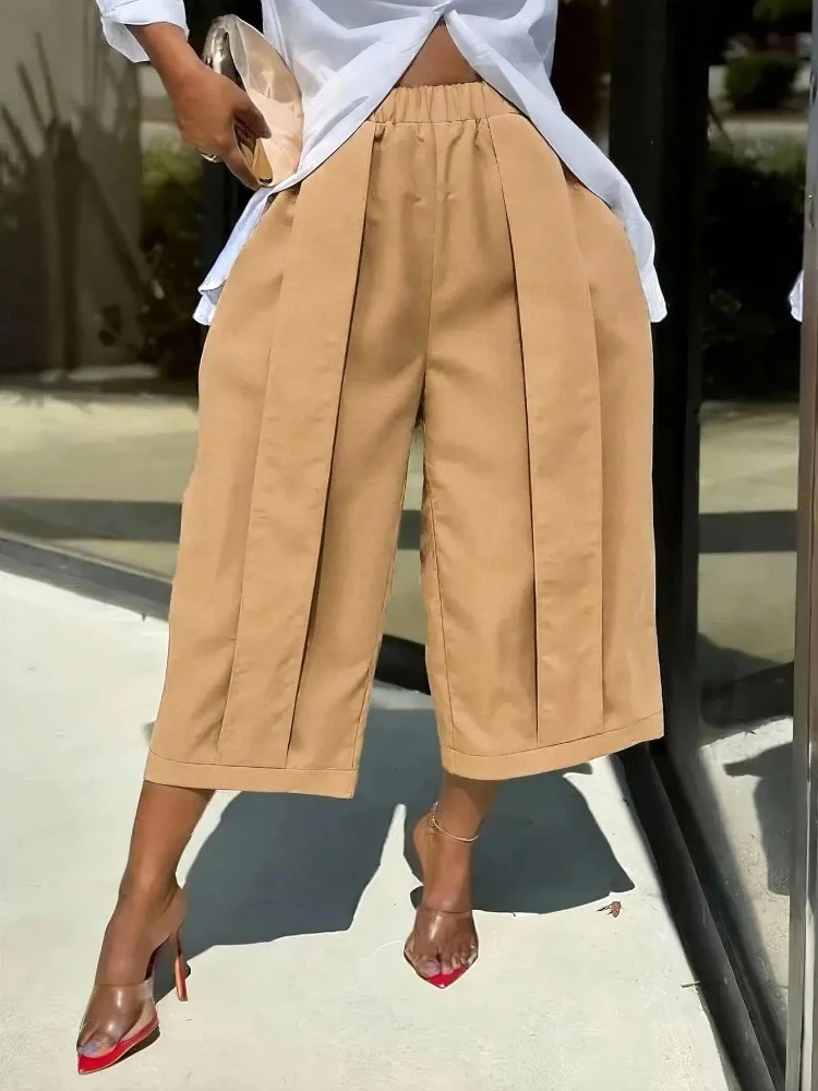 Cargo Pant Women Wide Leg Long Pants High Waist Straight Trousers Y2k Streetwear Elegant Splice Work Casual Loose Summer 2026 view 6