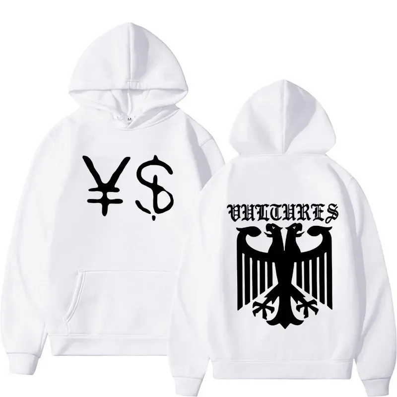 Kanye West Ye Ty Dolla Sign YS Vultures Hoodie Men Women Vintage Style Hip Hop Rap Hoodies Harajuku Gothic Oversized Sweatshirts