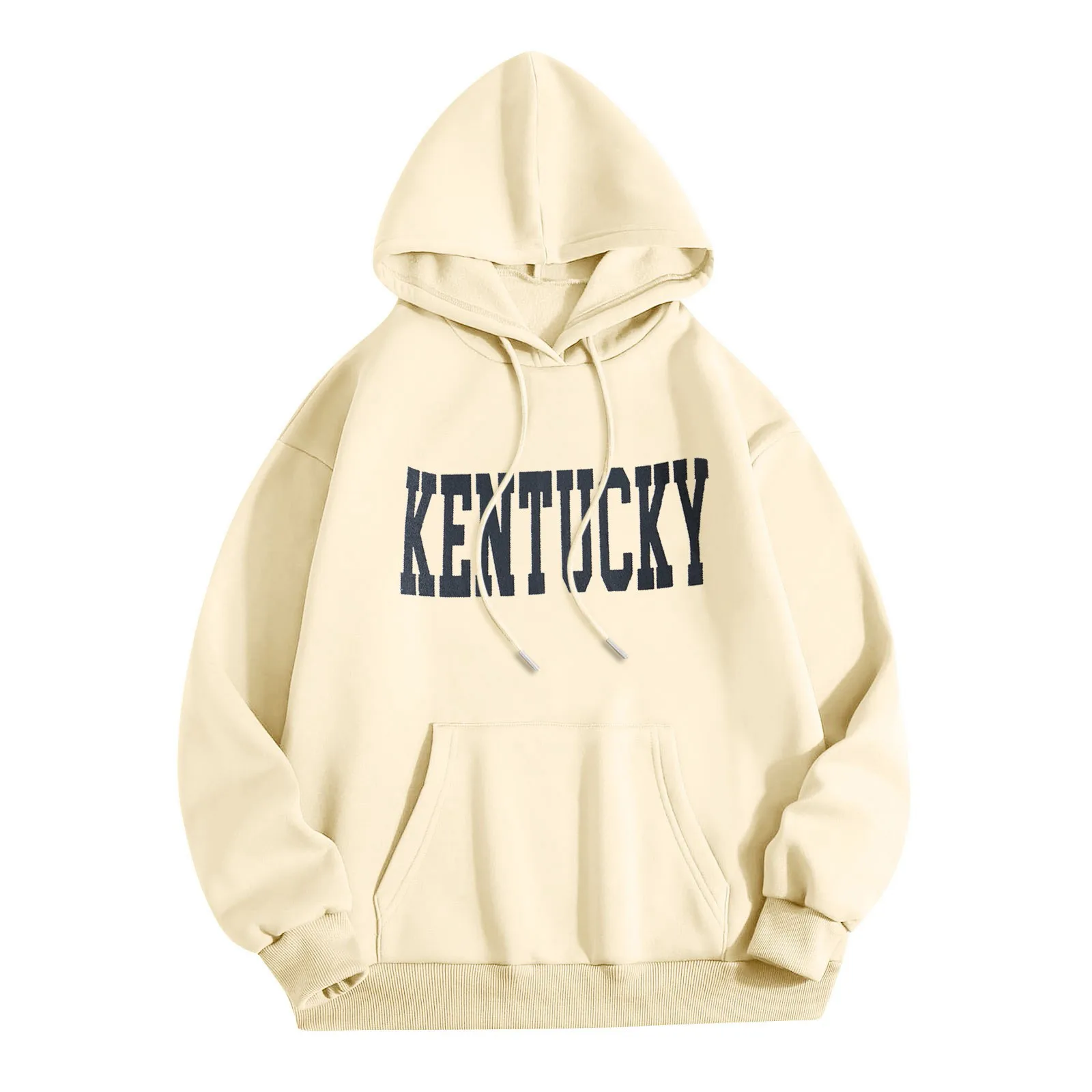 

Kentucky Hoodie For Womens Fashion Casual Hooded Sweatshirts Long Sleeves Pockets Shoulders European American Style Sweatshirt