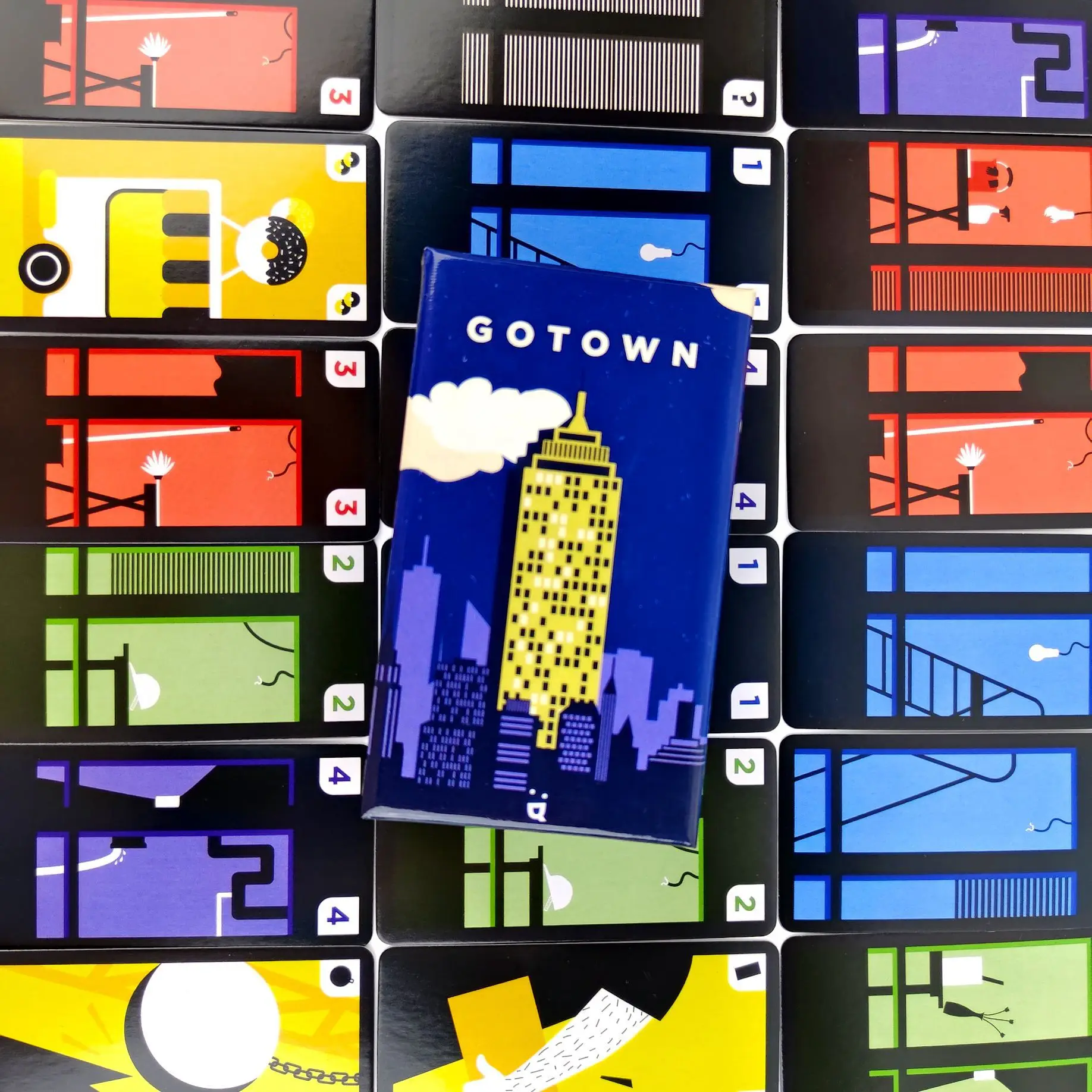 

GoTown представляет собой захватывающую карточную игра-головоломку для 2–4 игроков с временем игр по 20 минут, идеально подходящую для живой семьи и развлечений на вечеринках.