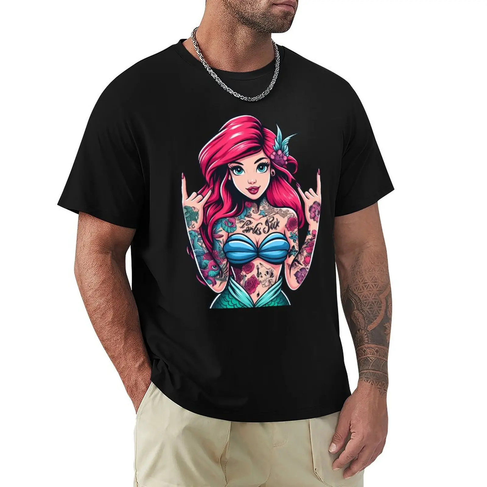 Rock princess of the oceans T-Shirt Large Size Soft Cotton T-Shirt