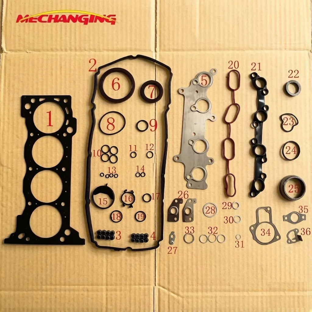 Peças de Motor Metálicas para TOYOTA HILUX TACOMA HIACE FORTUNER 2.7 16v 2TRFE Conjunto Completo de Juntas do Motor 04111-75802