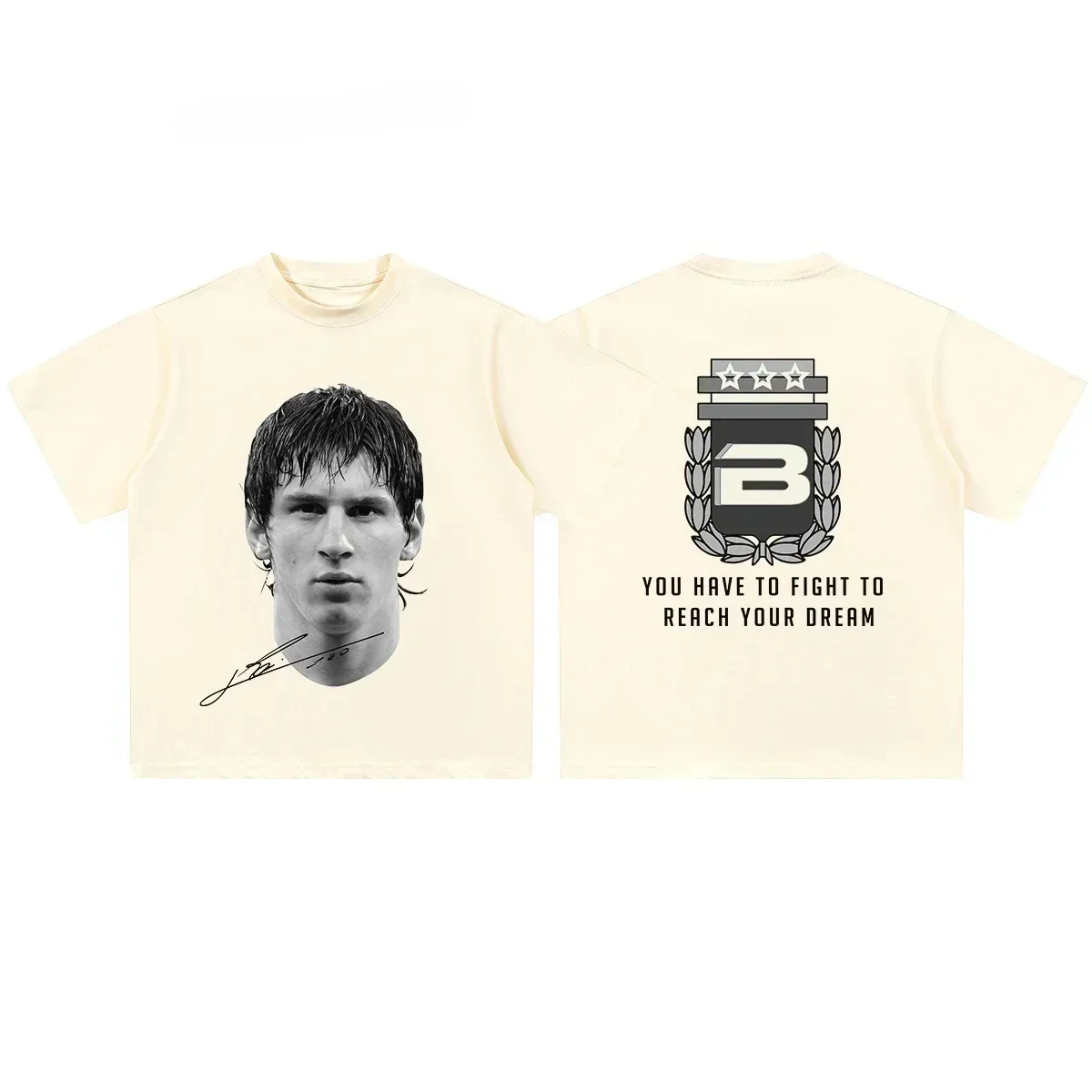 كريستيانو رونالدو نيمار ليونيل ميسي نجم كرة القدم صورة مطبوعة المحملة الرجال النساء القطن فضفاض عادية قصيرة الأكمام التي شيرت #6