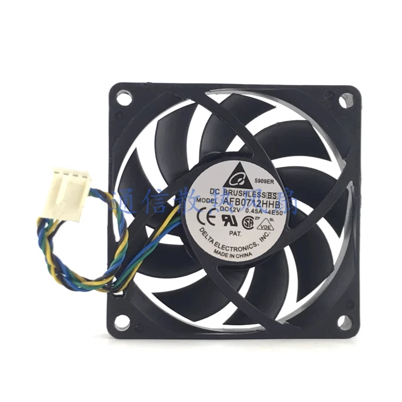 HTS...1 piece Delta AFB0712HHB DC12V 0.45A 4-pin PWM cooling fan 7015 7cm