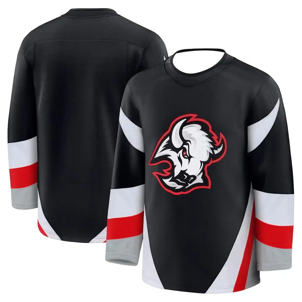 YOUTH ICE HOCKEY JERSEYS  RED WHITE AND GRAY COLOR MATCHING PARENT-CHILD TEAM TRAINING