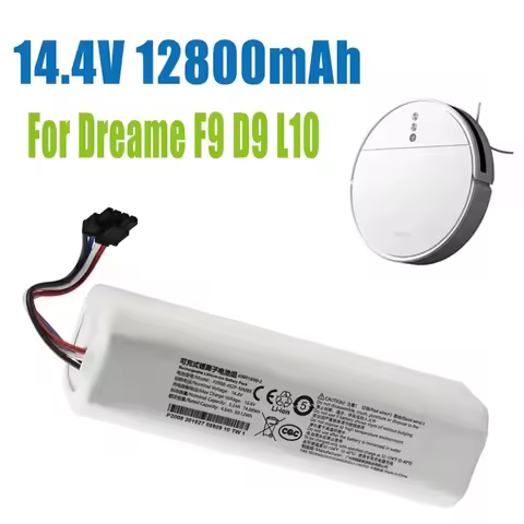 Original 14V 12800mAh P2008-4S2P-MMBK Replacement Battery For Dreame F9 D9 L10 Pro Plus RLS3 RLS5 RLS5L RLS5D Accessories Parts