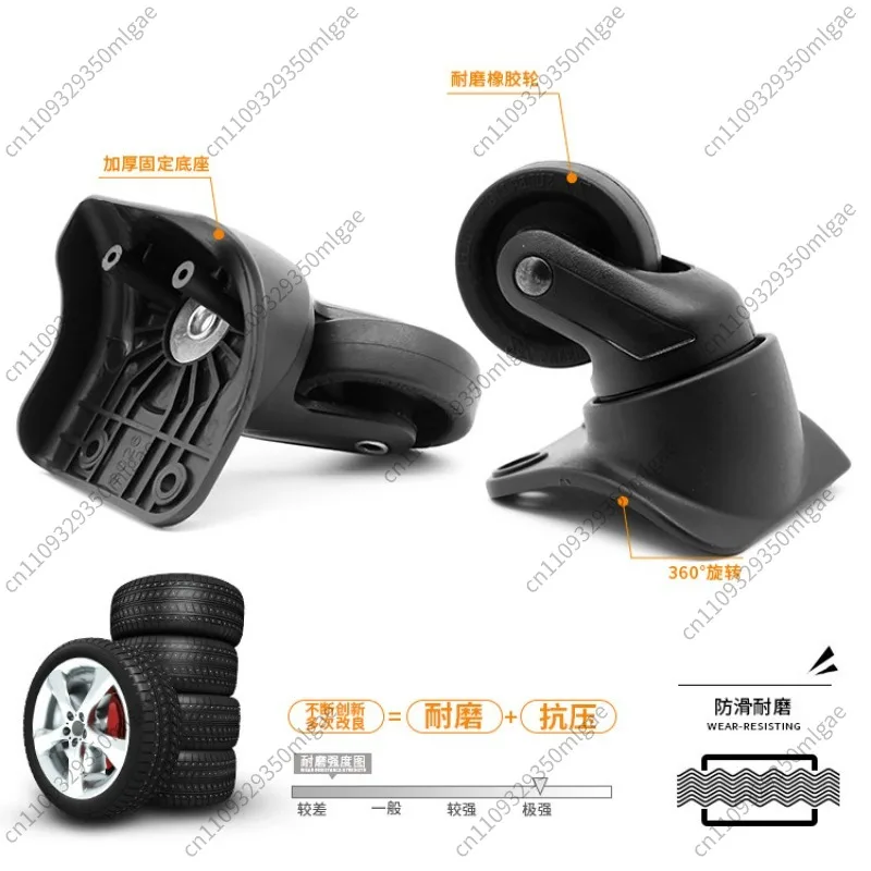 BW018# Suitcase Caster Roller, Replacement Luggage Wheel For Carry On Travel Trolley Case