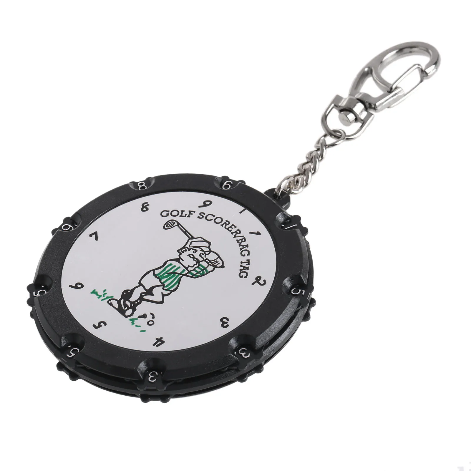 

1 шт. счетчик очков для гольфа с брелком, пластиковый счетчик ударов для гольфа с 18 отверстиями, портативный трекер для гольфа для мужчин и женщин
