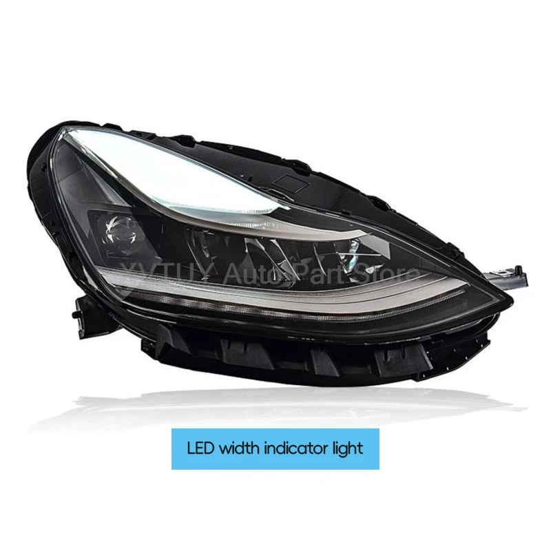 Gruppo faro del veicolo per Tesla Model3/Y Luci per auto LED Berlina Aggiornamento Lampade di design in stile blu Accessori auto sequenziali