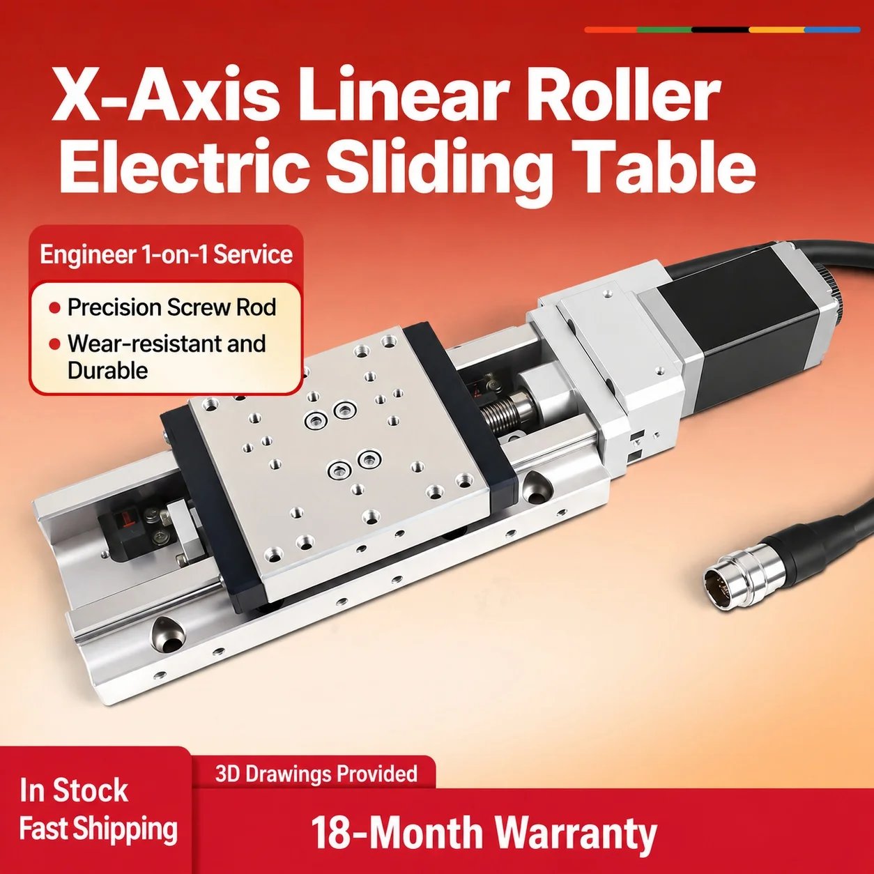 

Stainless Steel Electric Linear Positioning Stage X Axis Ball Screw Slide Table SLPX Series
