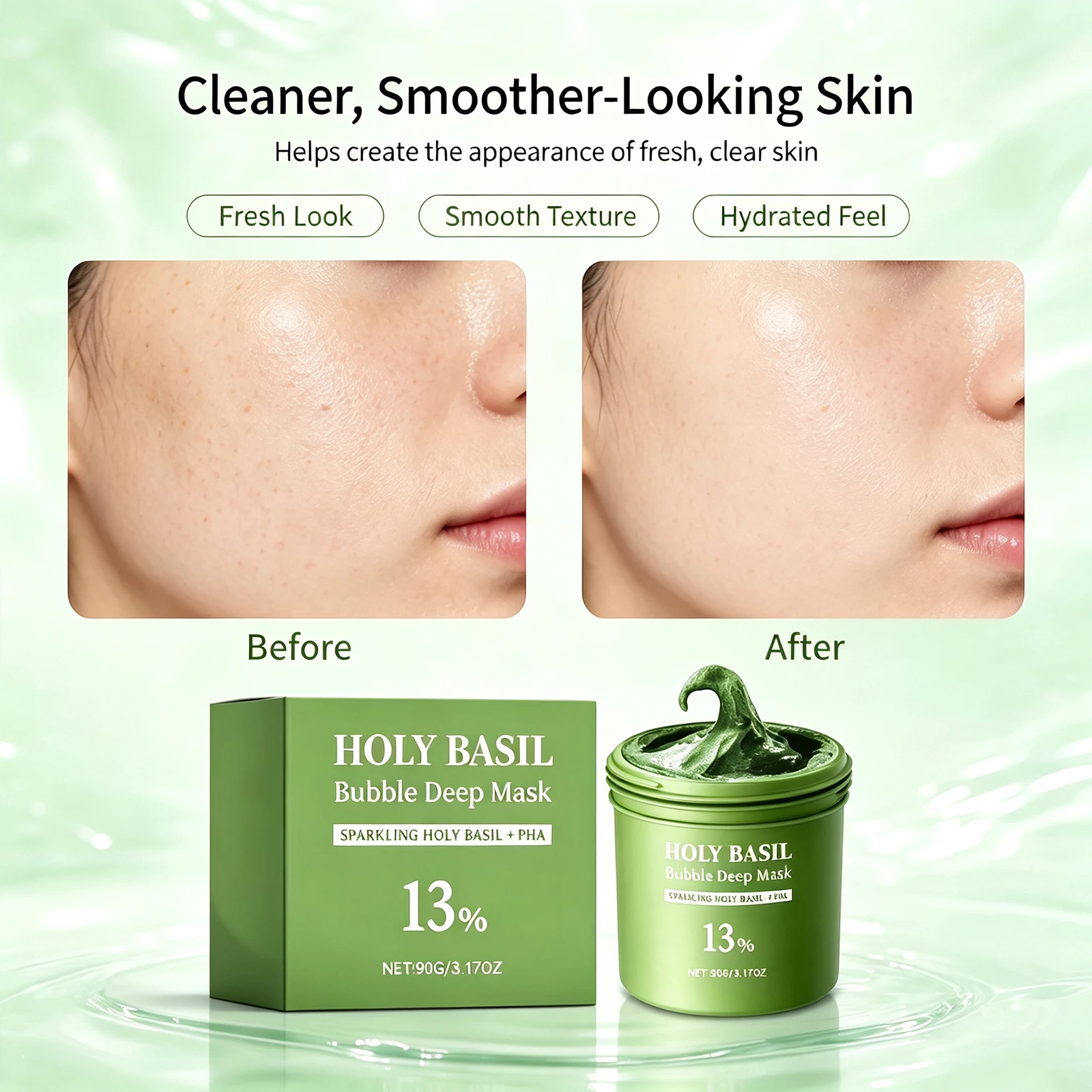 Diep reinigend groene thee mod - Green Tea Cleansing Clay Mask recensie en prijs