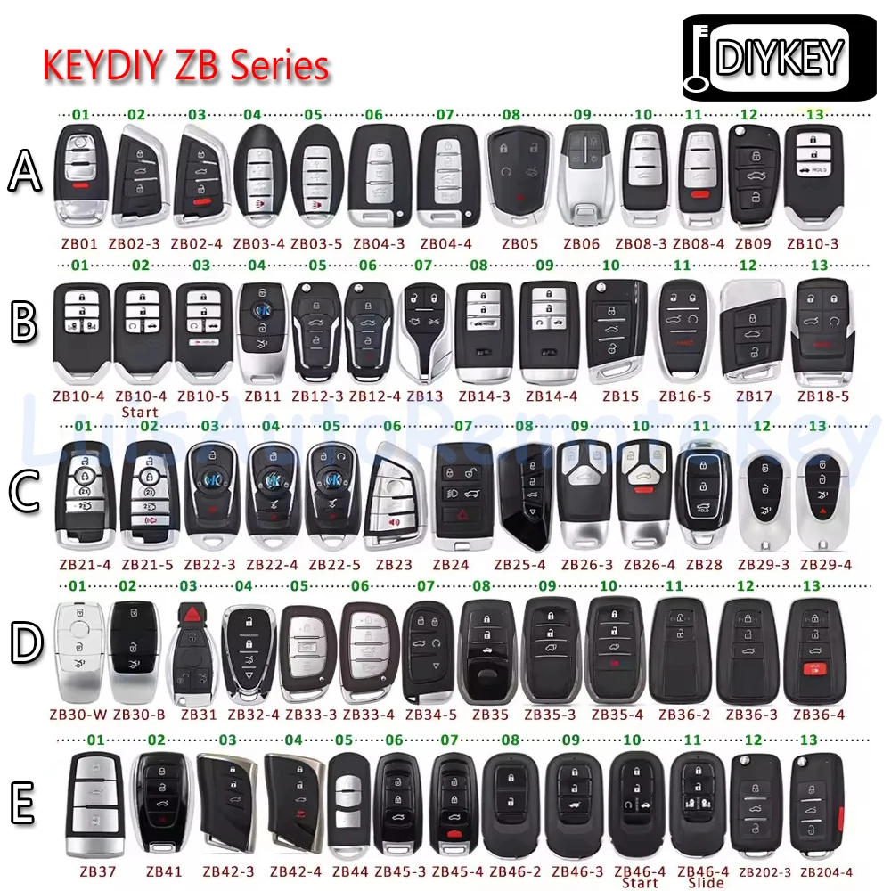 KEYDIY KD ZB Series المفتاح الذكي ZB01/02/03/04/5/6/8/10/11/12/15/16/17/21/22/24/27/28/29/31/32/33/34/41 لمبرمج KD-X2 KD-MAX