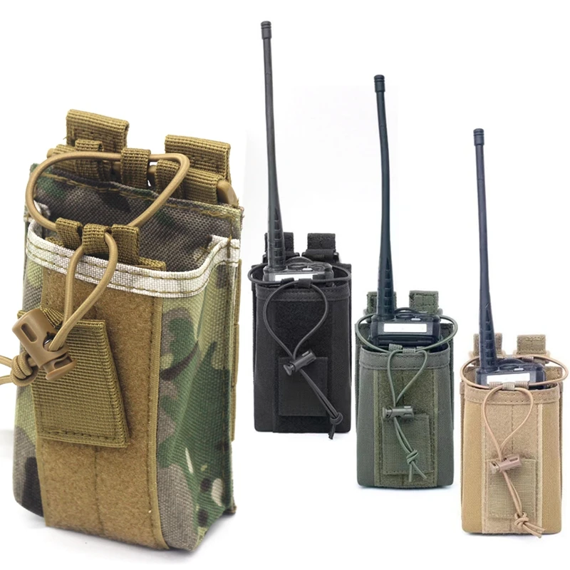 

Tactical Molle Radio Walkie Talkie Pouch Waist Bag Holder Pocket Hunting Camping Portable Interphone Holster Carry Bag