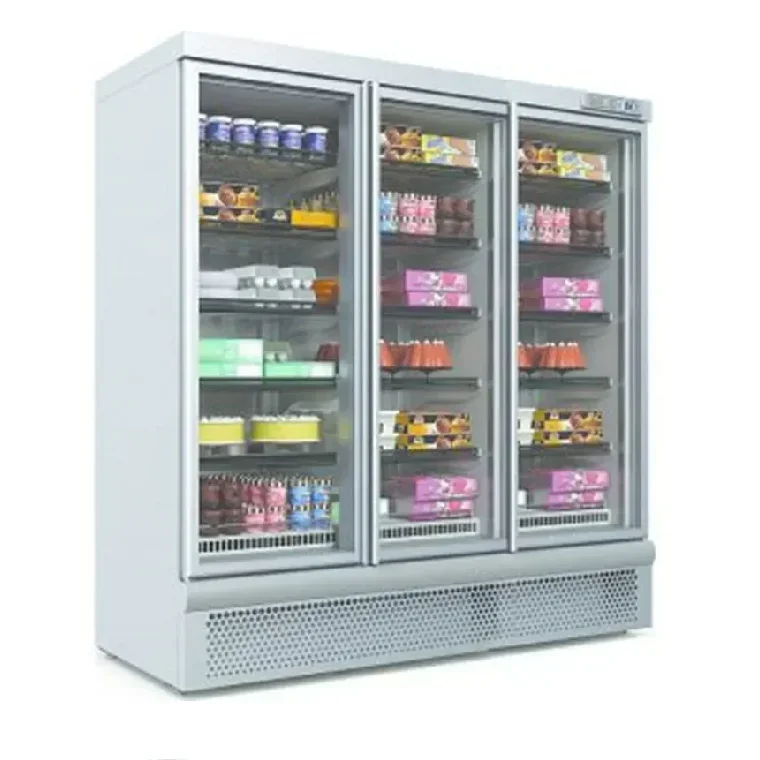 Commercial Supermarket Freezer Beverage Display Cabinet