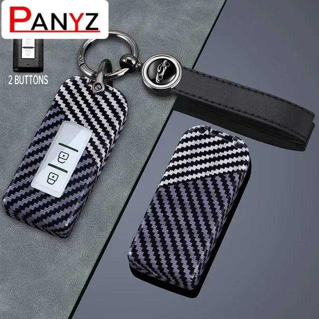 עבור מיצובישי לנסר Xpander Outlander ASX EX Pajero Sport Eclipse Cross Montero כיס מפתחות מקרבון פייבר