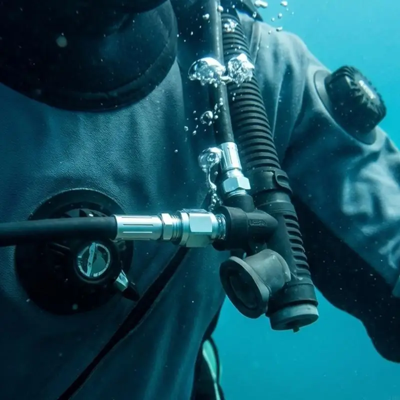 

Corrosions Resistant Diving Regulator Adapter Diving Connector Compacts Thread Sealing Against Saltwaters 24BD